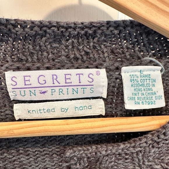 Vintage Hand Knit Cardigan - Picture 2 of 4